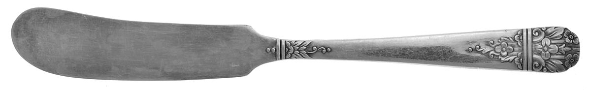 Margate (Silverplate, 1938) Flat Handle Butter Spreader by Oneida Silver-1