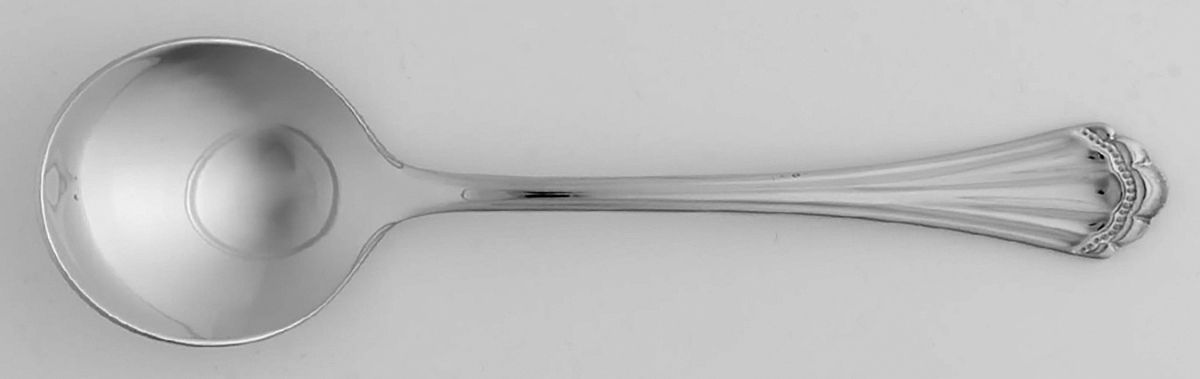 Marquette (Stainless) Round Bowl Soup Spoon (Cream Soup) by Oneida Silver-1