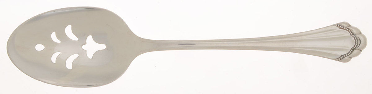 Marquette (Stainless) Pierced Tablespoon (Serving Spoon) by Oneida Silver-1