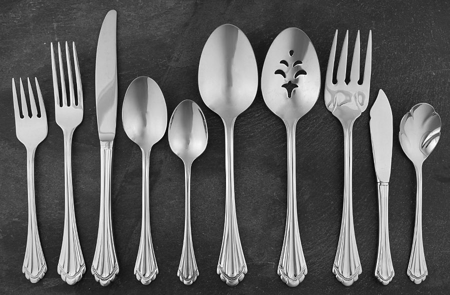 Marquette (Stainless) 45 Piece Starter Set by Oneida Silver-1