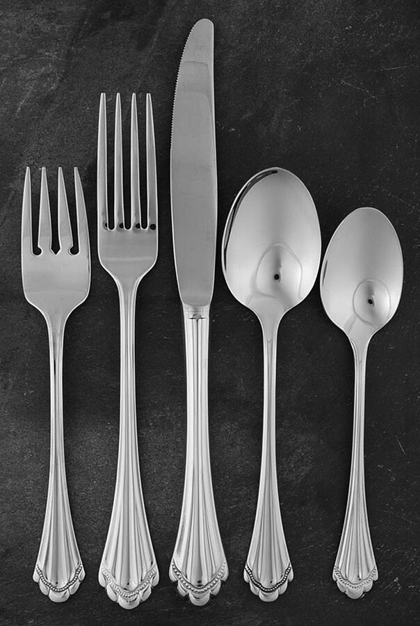 Marquette (Stainless) 40 Piece Estate Set by Oneida Silver-1