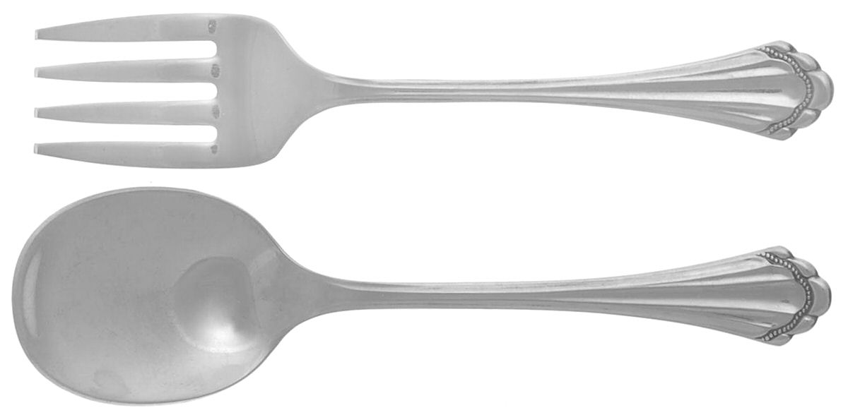 Marquette (Stainless) 2 Pc Baby Set (BF, BS) by Oneida Silver-1