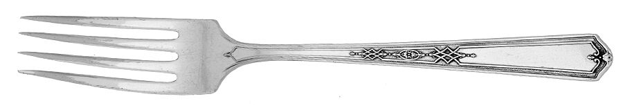 Mary Stuart (Silverplate, 1927) Youth Fork by Oneida Silver-1