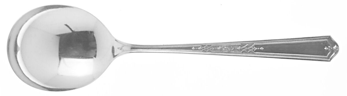 Mary Stuart (Silverplate, 1927) Round Bowl Soup Spoon (Gumbo) by Oneida Silver-1