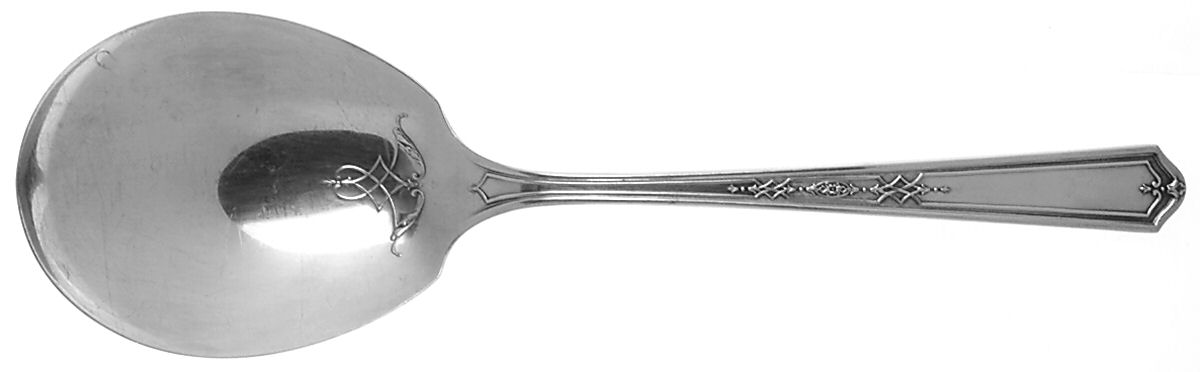 Mary Stuart (Silverplate, 1927) Solid Smooth Casserole Spoon by Oneida Silver-1