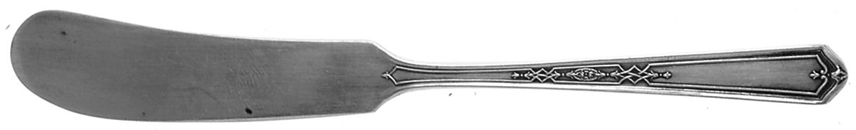 Mary Stuart (Silverplate, 1927) Flat Handle Butter Spreader by Oneida Silver-1