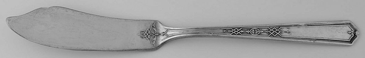 Mary Stuart (Silverplate, 1927) Flat Handle Master Butter Knife by Oneida Silver-1