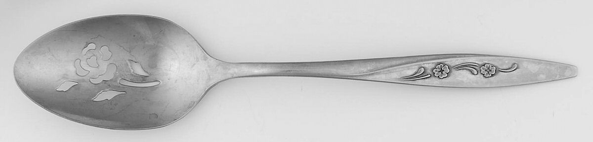 Maywood (Stainless) Pierced Tablespoon (Serving Spoon) by Oneida Silver-1