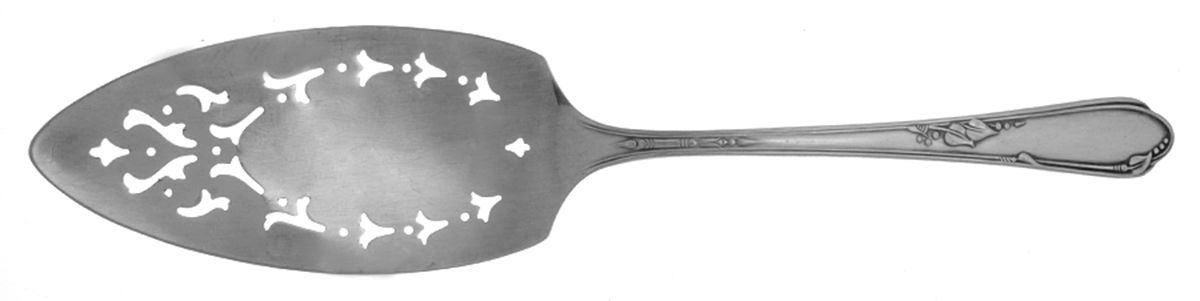 Meadowbrook (Silverplate, 1936) Server-Pie/Solid-Pierced by Oneida Silver-1