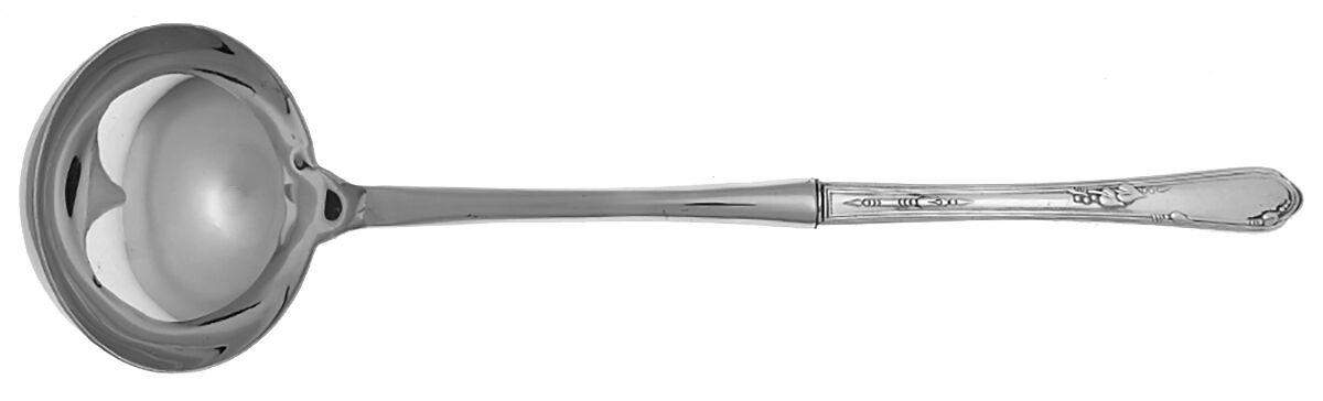 Meadowbrook (Silverplate, 1936) Soup Ladle with Stainless Bowl HC by Oneida Silver-1