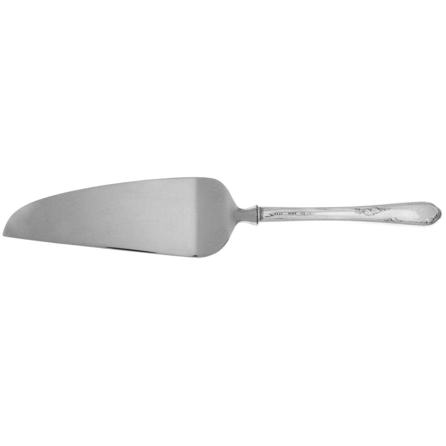 Meadowbrook (Silverplate, 1936) Pie and Cake Server with Stainless Blade HC by Oneida Silver-1