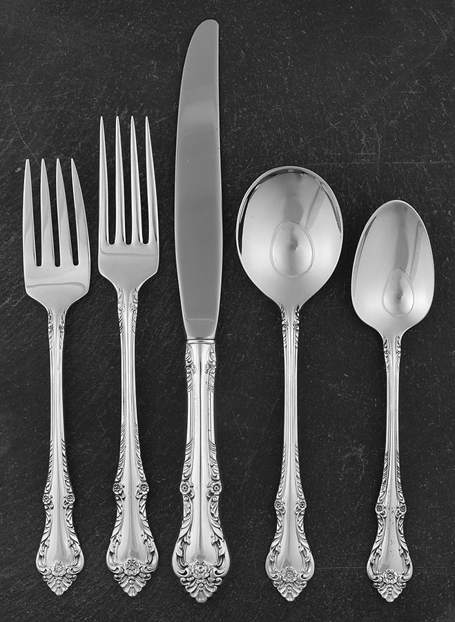 Melbourne (Sterling, 1952) 5 Piece Place Size Setting by Oneida Silver-1