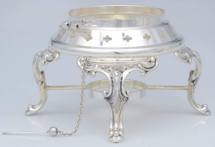 Melon-Plain (Silverplate, Hollowware) Kettle Stand Only by Oneida Silver-1
