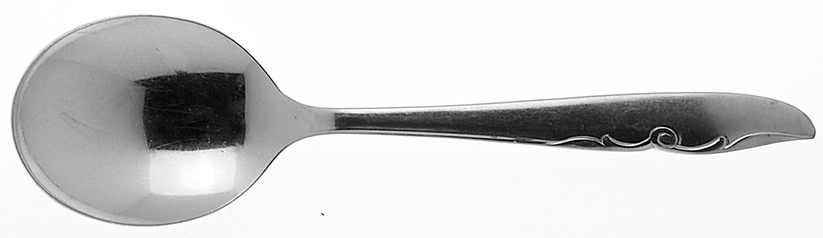 Mermaid (Stainless) Round Bowl Soup Spoon (Cream Soup) by Oneida Silver-1