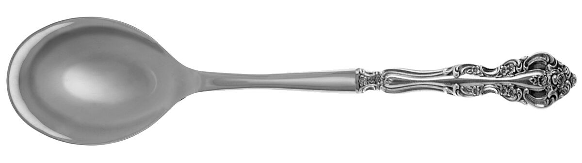 Michelangelo (Sterling, 1970) Salad Serving Spoon with Stainless Bowl HC by Oneida Silver-1