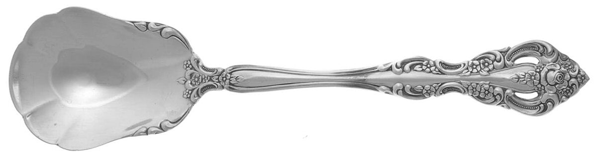 Michelangelo (Sterling, 1970) Sugar Shell Spoon by Oneida Silver-1