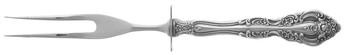 Michelangelo (Sterling, 1970) Small Steak Carving Fork with Stainless Prongs by Oneida Silver-1