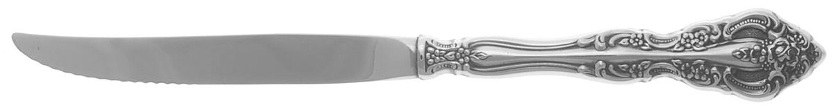 Michelangelo (Stainless) Individual Steak Knife Hollow Handle Serrate Blade by Oneida Silver-1
