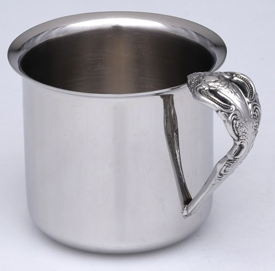 Michelangelo (Stainless) Baby Cup with Stainless Cup and Handle HC by Oneida Silver-1