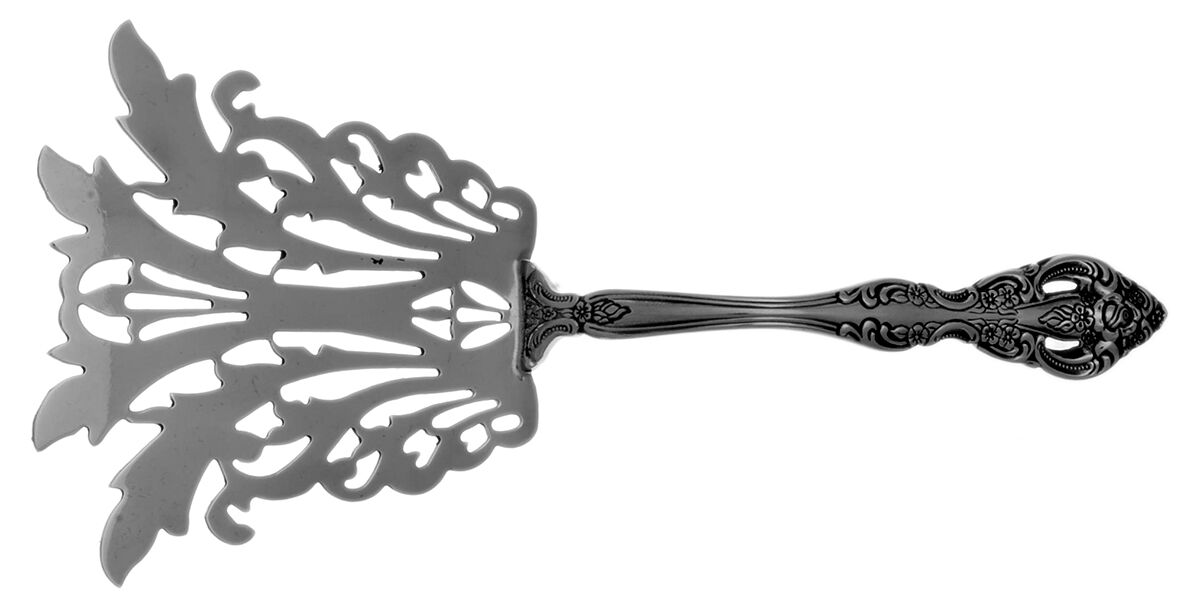 Michelangelo (Stainless) Asparagus Serving Fork Solid Stainless HC by Oneida Silver-1