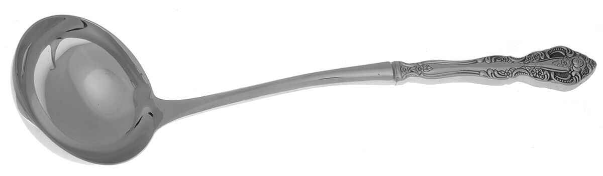 Michelangelo (Stainless) Soup Ladle with Stainless Bowl HC by Oneida Silver-1