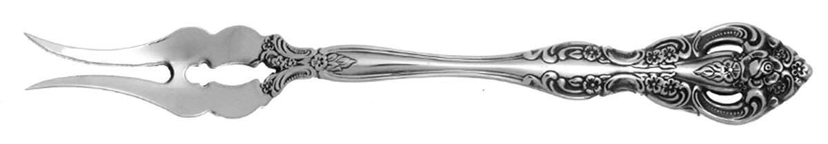 Michelangelo (Stainless) Butter Pick with Two Tines and Pierced Bowl HC by Oneida Silver-1