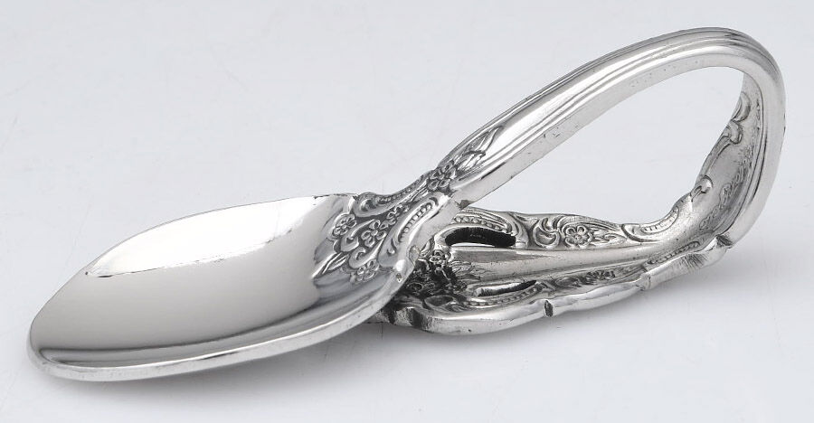 Michelangelo (Stainless) Baby Spoon with Curved Handle HC by Oneida Silver-1