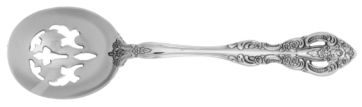 Michelangelo (Stainless) Bon Bon Spoon with Pierced Bowl HC by Oneida Silver-1