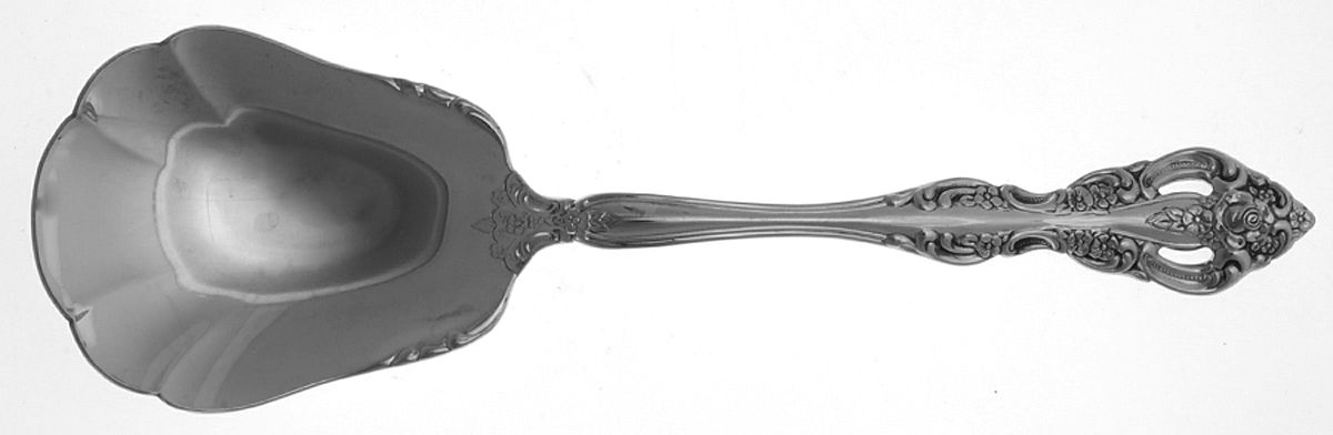 Michelangelo (Stainless) Solid Shell Casserole Spoon by Oneida Silver-1
