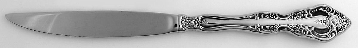 Michelangelo (Stainless) Individual Steak Knife Hollow Handle Serrate Blade by Oneida Silver-1