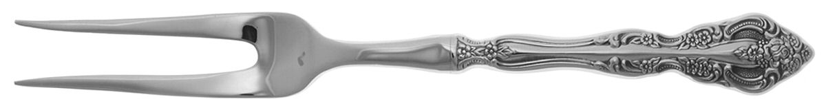 Michelangelo (Stainless) Small Steak Carving Fork with Stainless Prongs by Oneida Silver-1