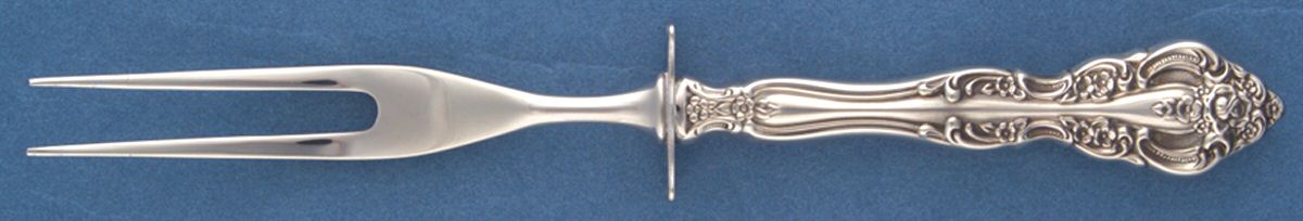 Michelangelo (Stainless) Small Steak Carving Fork with Stainless Prongs by Oneida Silver-1