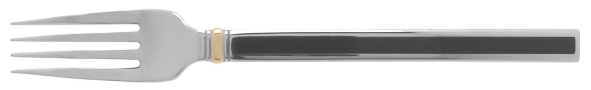 Midnight (Stainless, Black Hld, Gold) Fork by Oneida Silver-1