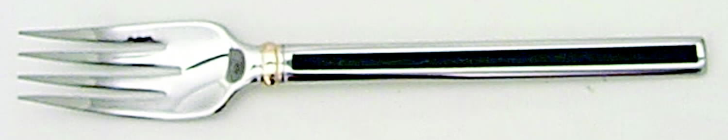 Midnight (Stainless, Black Hld, Gold) Individual Salad Fork by Oneida Silver-1