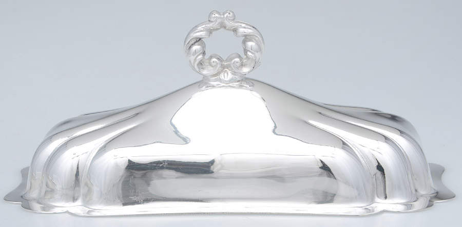 Silverplate Hollowware Lid for 1/4 Lb Butter by Oneida Silver-1