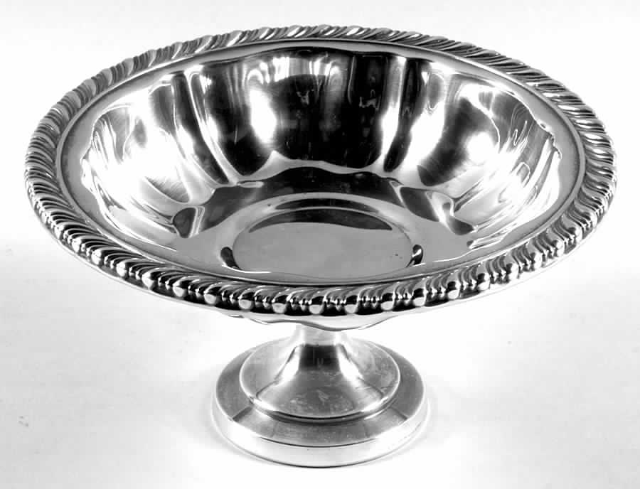 Silverplate Hollowware Small Silverplate Compote by Oneida Silver-1