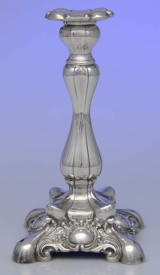 Silverplate Hollowware 8" Candlestick by Oneida Silver-1