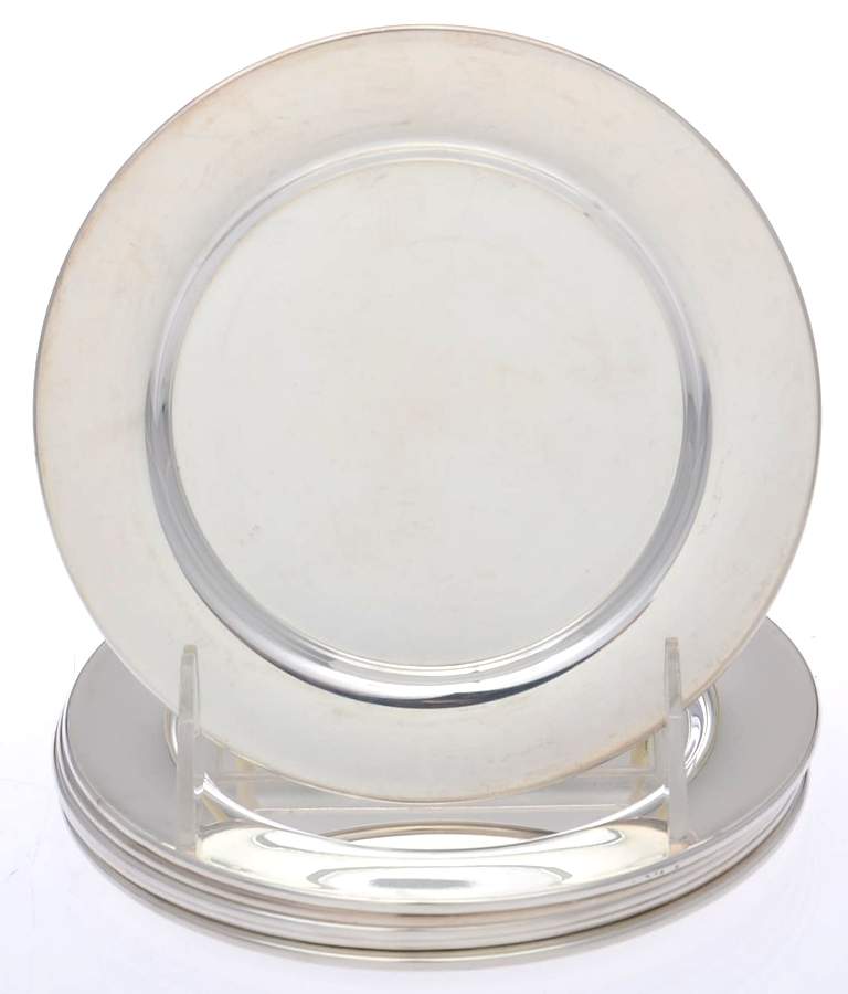 Silverplate Hollowware Bread & Butter Plate - Set of 6 by Oneida Silver-1