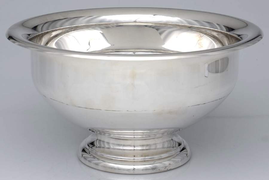 Silverplate Hollowware Punch Bowl by Oneida Silver-1