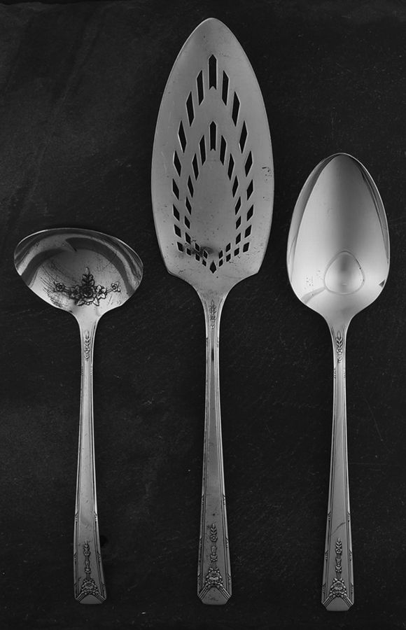 Milady (Silverplate, 1940) 3 Piece Completer Set by Oneida Silver-1