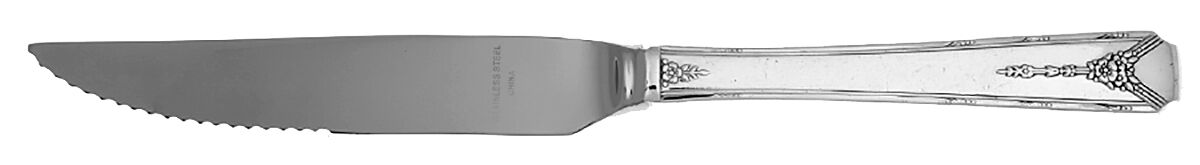 Milady (Silverplate, 1940) Steak Knife Individual Hollow, Serrate HC by Oneida Silver-1