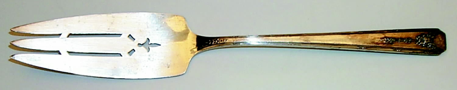 Milady (Silverplate, 1940) Cake Serving Fork by Oneida Silver-1