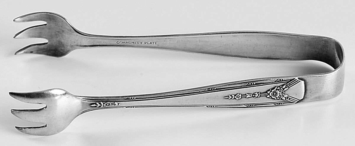 Milady (Silverplate, 1940) Sugar Tongs by Oneida Silver-1
