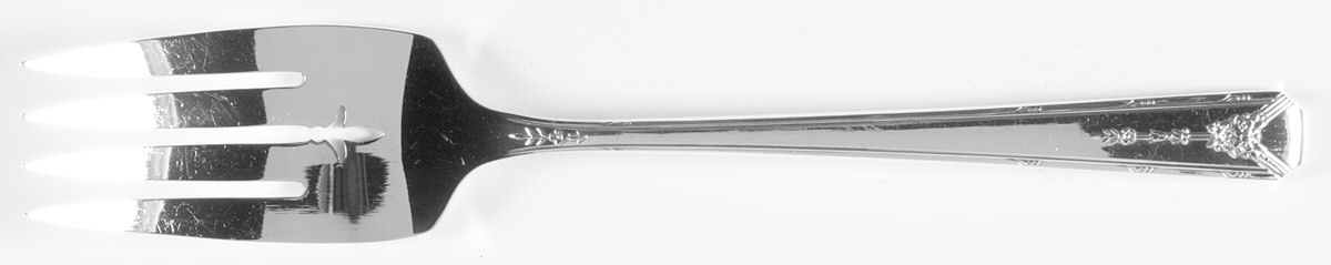 Milady (Silverplate, 1940) Medium Solid Cold Meat Serving Fork by Oneida Silver-1