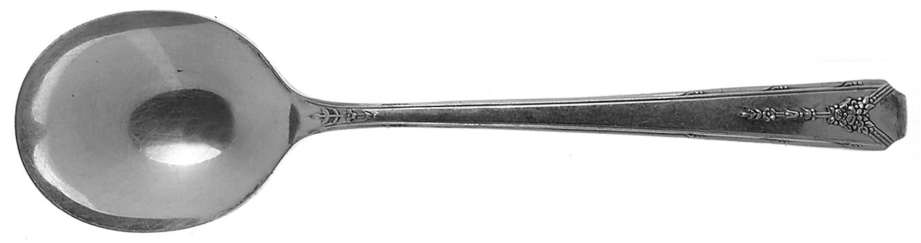 Milady (Silverplate, 1940) Round Bowl Soup Spoon (Gumbo) by Oneida Silver-1