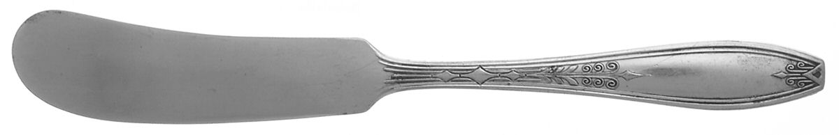 Milady (Silverplate, 1932) Flat Handle Butter Spreader by Oneida Silver-1