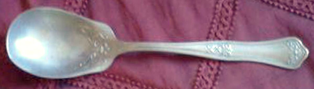 Milo (Nickel, 1910) Sugar Spoon by Oneida Silver-1