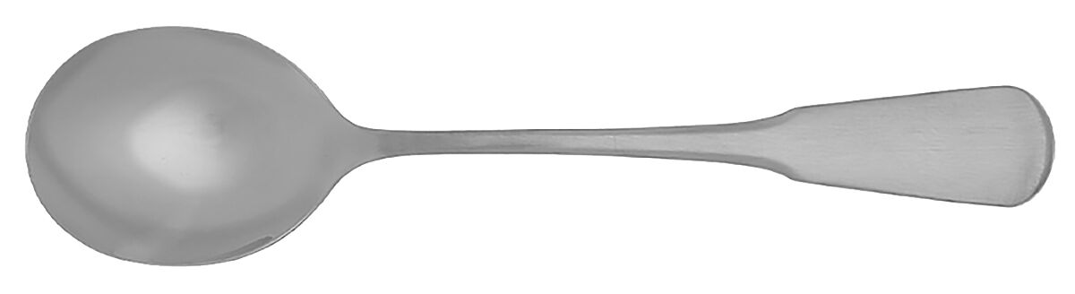 Minute Man-Colonial Boston-Satin (Stainless) Round Bowl Soup Spoon (Cream Soup) HC by Oneida Silver-1