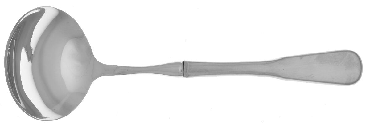 Minute Man-Colonial Boston-Satin (Stainless) Gravy Ladle with No Spout Stainless Bowl HC by Oneida Silver-1