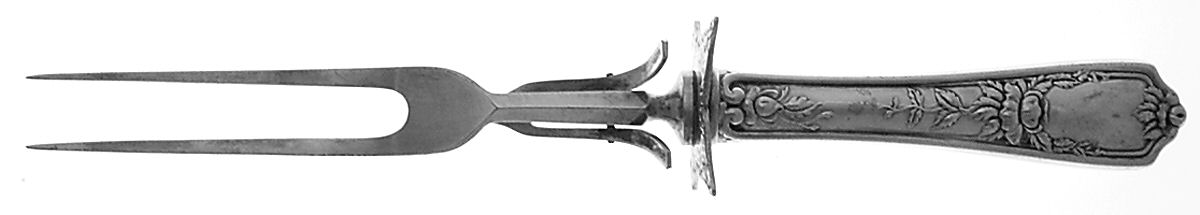 Minerva (Silverplate, 1911) Large Stainless-Prong Roast Carving Fork by Oneida Silver-1